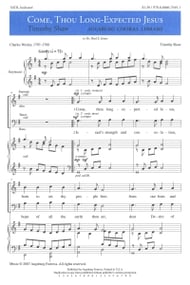 cover Come, Thou Long Expected Jesus Two-Part Mixed choral sheet music cover